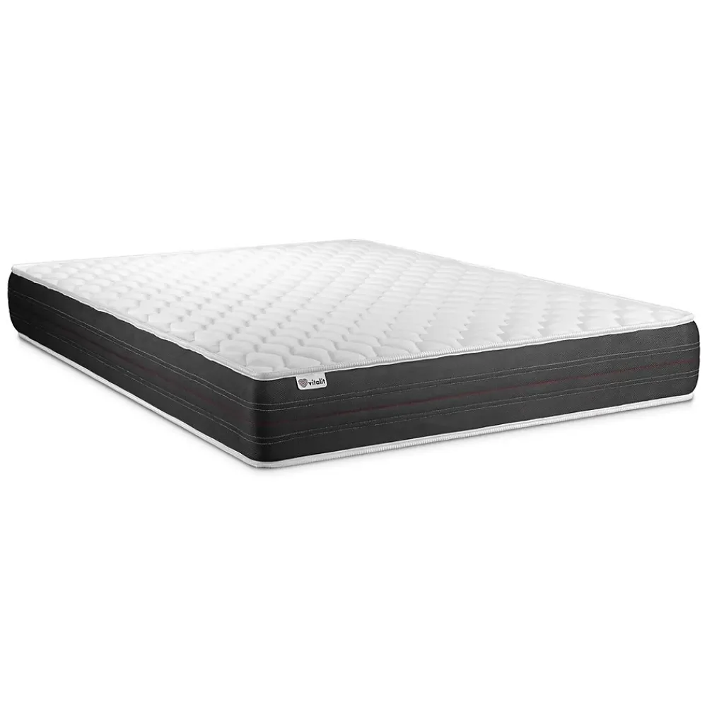 Vitalit Pack sommier kit matelas Ressorts ensachés avec couette et oreillers* Ensemble Sommier Et Matelas