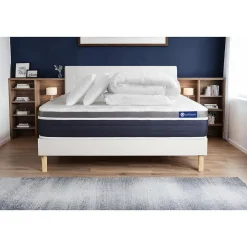 Pack sommier kit matelas Latex et mémoire de forme avec couette et oreillers>Actisom Sale