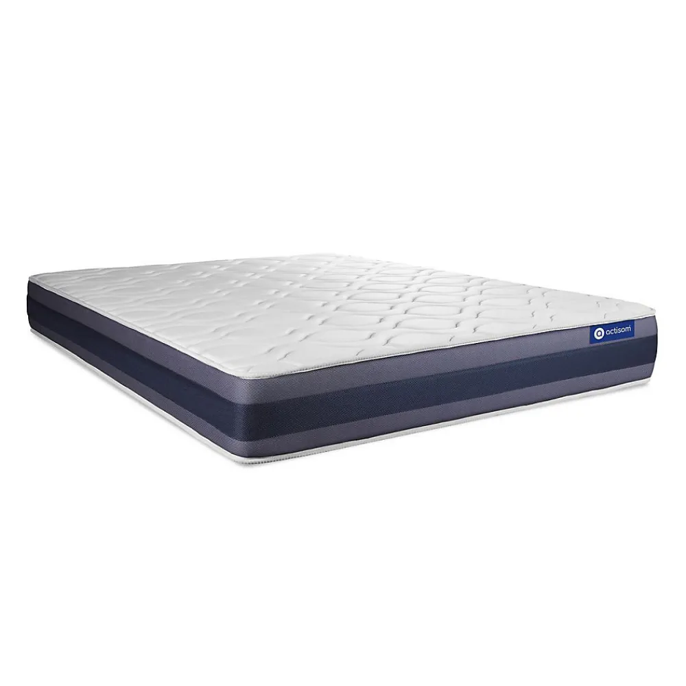Pack sommier kit matelas Mémoire de forme avec couette et oreillers>Actisom Hot
