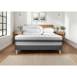Vitalit Pack sommier kit matelas Ressorts ensachés et mémoire de forme avec couette et oreillers* Ensemble Sommier Et Matelas