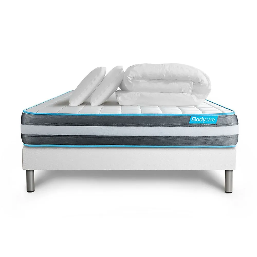 Pack sommier kit matelas Mémoire de forme avec couette et oreillers>Bodycare Outlet
