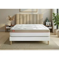 Marmottes & Co Pack sommier kit matelas Mémoire de forme avec couette et oreillers* Ensemble Sommier Et Matelas
