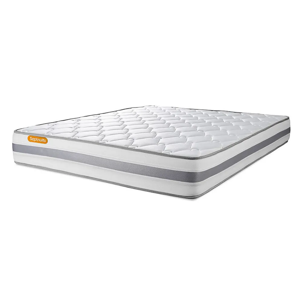 Pack sommier kit matelas Ressorts ensachés et mémoire de forme avec couette et oreillers>Sept Nuits Sale