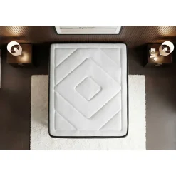 Prestige Literie Pack sommier kit matelas Ressorts ensachés et mémoire de forme avec couette et oreillers* Ensemble Sommier Et Matelas