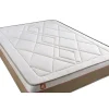 Marmottes & Co Pack sommier tapissier matelas Ressorts ensachés et mémoire de forme avec couette et oreillers* Ensemble Sommier Et Matelas