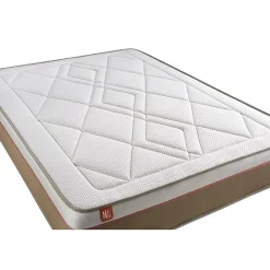 Marmottes & Co Pack sommier tapissier matelas Ressorts ensachés et mémoire de forme avec couette et oreillers* Ensemble Sommier Et Matelas