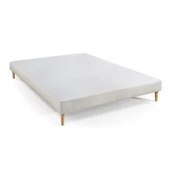 Pack sommier tapissier matelas Ressorts ensachés et mémoire de forme avec couette et oreillers><noscript><img width=