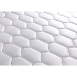 Pack sommier tapissier matelas Ressorts ensachés et mémoire de forme avec couette et oreillers><noscript><img width=