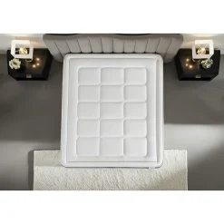 Litier Deluxe Pack sommier tapissier matelas Ressorts ensachés et mémoire de forme avec couette et oreillers* Ensemble Sommier Et Matelas