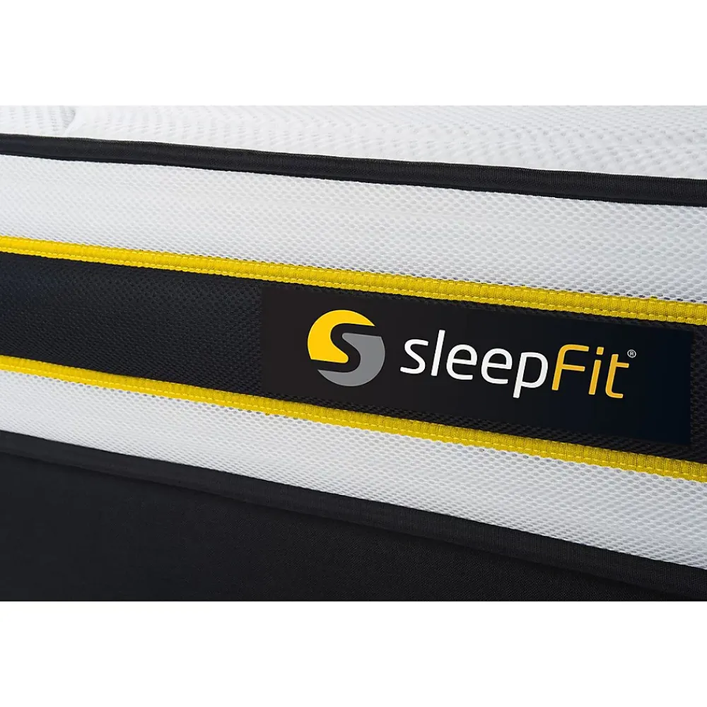 Sleepfit Pack sommier tapissier matelas Ressorts ensachés et mémoire de forme avec couette et oreillers* Ensemble Sommier Et Matelas