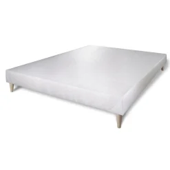 Pack sommier tapissier matelas Ressorts ensachés et mémoire de forme avec couette et oreillers><noscript><img width=