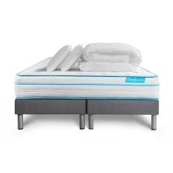 Pack sommier tapissier matelas Ressorts ensachés et mémoire de forme avec couette et oreillers>Bodycare Clearance