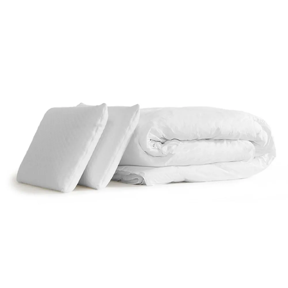 Pack sommier tapissier matelas Mémoire de forme avec couette et oreillers>Bodycare Clearance
