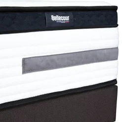 Bellecour Pack Versailles 160x200 cm Matelas Ressorts ensachés + Sommier Bois + Accessoires* Ensemble Sommier Et Matelas