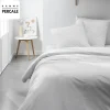 Parrure de lit TODAY Prestige - 240 x 260 cm - 2 personnes - 100% Percale finition macramé - Craie>Todays Tools Outlet