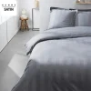 Todays Tools Parrure de lit TODAY Prestige - 220 x 240 cm - 2 personnes - 100% Satin de coton - Acier* Parure De Lit