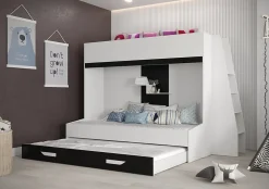 PARTY 17 Lit superposé 247/165/135 (blanc/noir)><noscript><img width=
