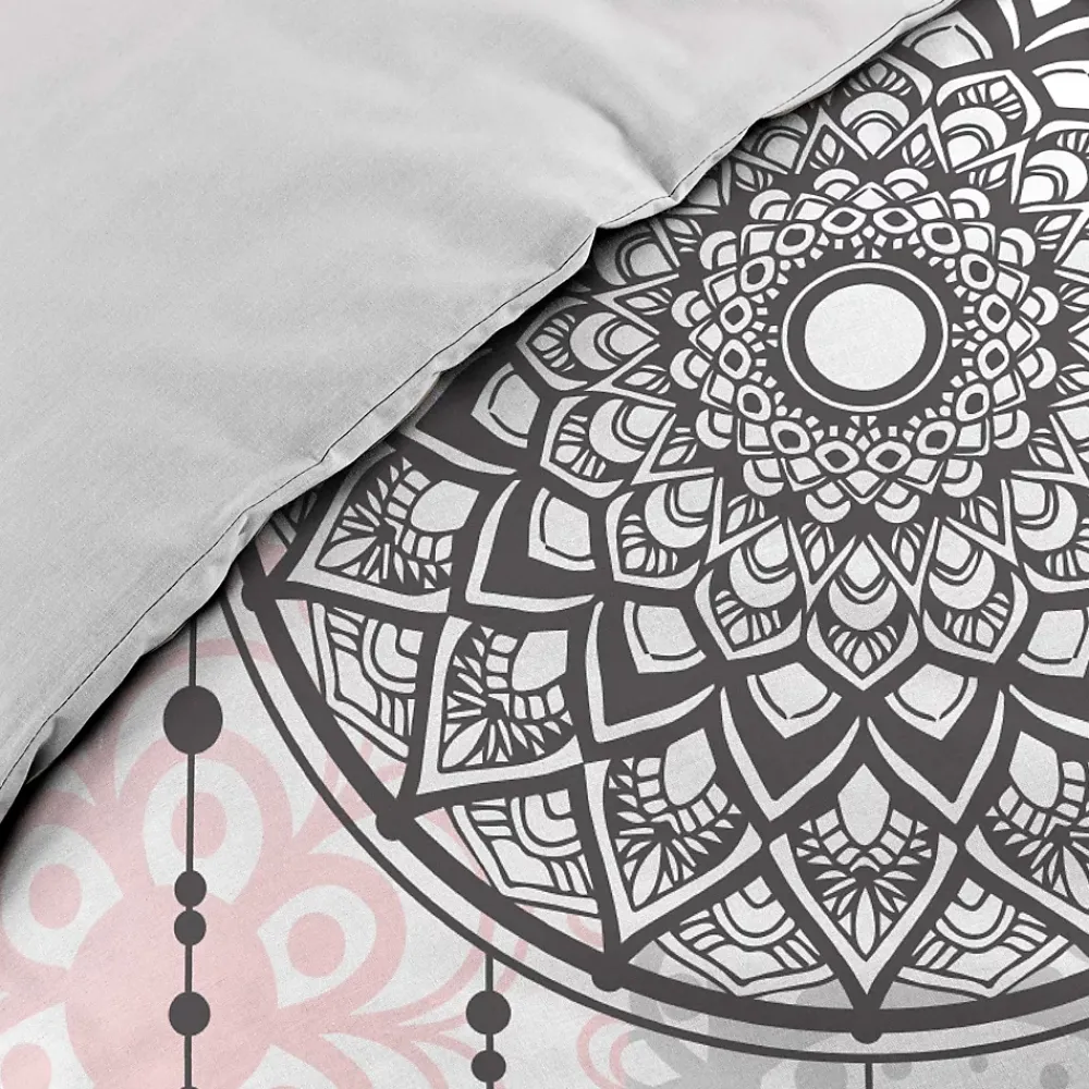 Douceur D'Intérieur parure 3 p. 240 x 220 cm imprime 42 fils dessin place namaste* Parure De Lit