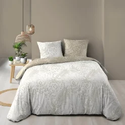 Douceur D'Intérieur Parure 3 p. 240 x 220 cm imprime 57 fils allover cassia Sans* Housse De Couette