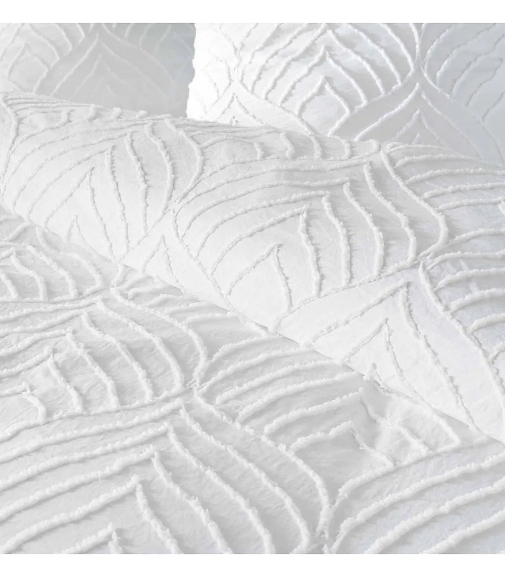 Douceur D'Intérieur Parure 3 pièces 240x260cm tufté blanc - 240x260cm - Blanc* Housse De Couette
