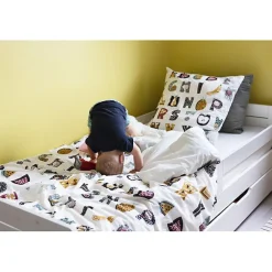 L'Effet Papillon Parure de couette 140 x 200 "Minots" Réversible 100% Coton / 57 Fils/cm² - Farandole* Housse De Couette