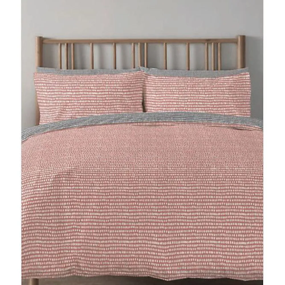 Parure de couette "Arri" toutes dimensions 100% Coton / 57 Fils/cm² - Arri Terracotta - Parure de couette 260 x 240 cm + 2 Taies d>Copenhagen Home Sale