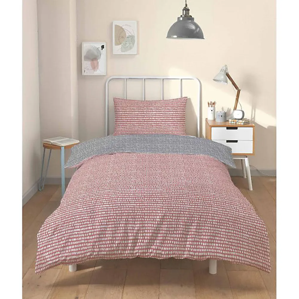 Copenhagen Home Parure de couette "Arri" toutes dimensions 100% Coton / 57 Fils/cm² - Arri Terracotta - Parure de couette 140 x 200 cm + 1 Taie d'* Housse De Couette