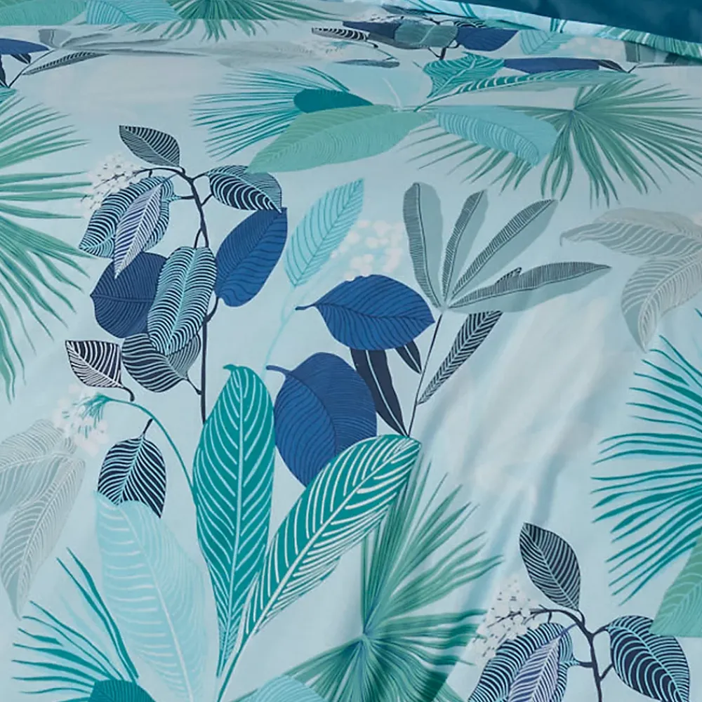 Tradilinge Parure de couette au style tahitien (260x240 cm - Bleu)* Parure De Lit
