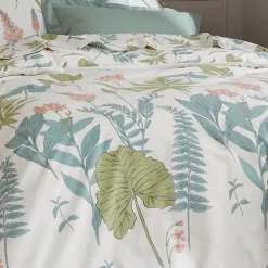 Tradilinge Parure de couette au style nature (260x240 cm - Vert)* Parure De Lit