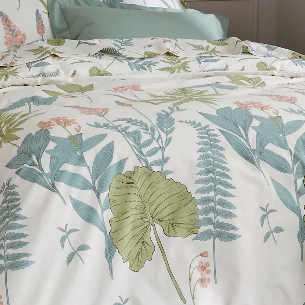 Tradilinge Parure de couette au style nature (260x240 cm - Vert)* Parure De Lit