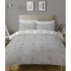 Parure de couette "Frey" toutes dimensions 100% Coton / 57 Fils/cm² - Parure de couette 200 x 200 cm + 2 Taies d'oreiller 63 x 63>Copenhagen Home Hot