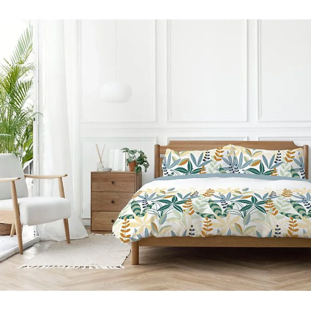 Copenhagen Home Parure de couette "Goyave" toutes dimensions 100% Coton / 57 Fils/cm² - Parure de couette 200 x 200 cm + 2 Taies d'oreiller 63 x 6* Housse De Couette
