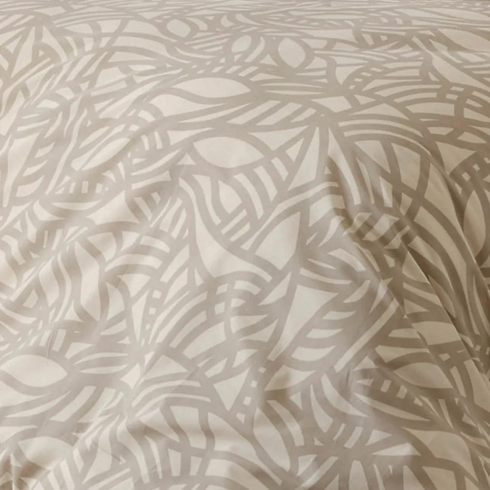 Parure de couette imprimée graphique (140x200 cm - Beige)>Tradilinge Sale