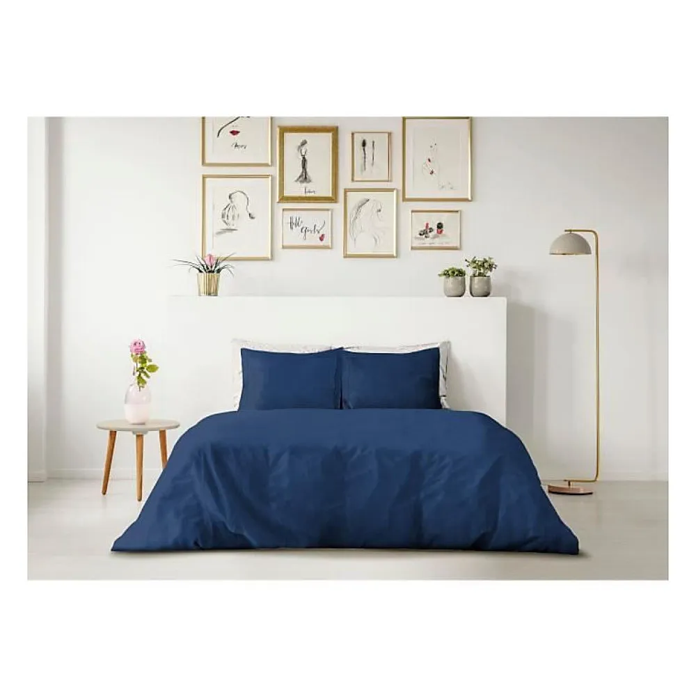 Lovely Home PARURE DE COUETTE - 220x240 cm - 100% COTON - BLEU* Parure De Lit