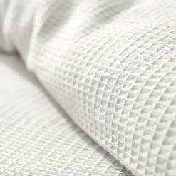 Coton Pur Parure de couette "Nid d'abeille" 240 x 220 pour lit 2 Places 140 à 160 cm - Nid d'abeille Neige* Housse De Couette