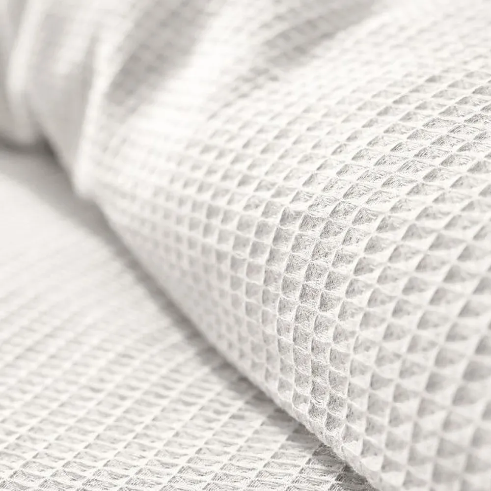 Coton Pur Parure de couette "Nid d'abeille" 240 x 220 pour lit 2 Places 140 à 160 cm - Nid d'abeille Neige* Housse De Couette
