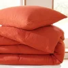 Coton Pur Parure de couette "Noah" Gaze de Coton 140 x 200 pour lit 1 place - Noah Terracotta* Housse De Couette
