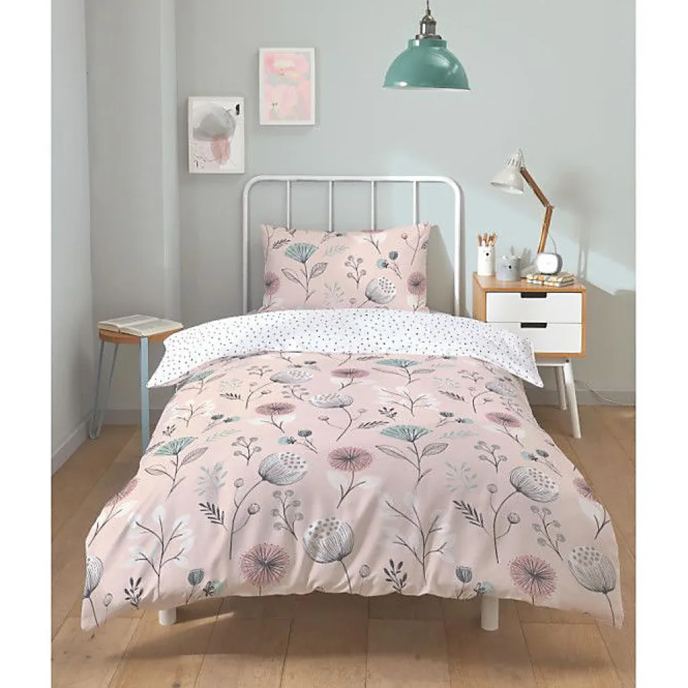 Copenhagen Home Parure de couette "Olia" toutes dimensions 100% Coton / 57 Fils/cm² - Olia Blush - Parure de couette 140 x 200 cm + 1 Taie d'oreil* Housse De Couette