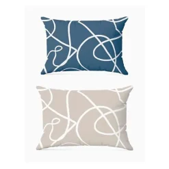 Copenhagen Home Parure de couette "Pablo" toutes dimensions 100% Coton / 57 Fils/cm² - Pablo Bleu - Parure de couette 140 x 200 cm + 1 Taie d'orei* Housse De Couette