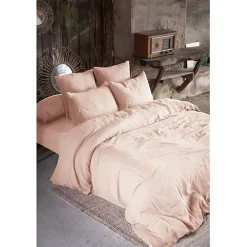 L'Effet Papillon Parure de draps 4 pièces & 5 pièces "Gaïa" Gaze de Coton - Gaïa Guimauve - Parure de draps 4 pièces (1 Drap plat 270 x 300 + 1 Dra* Parure De Lit
