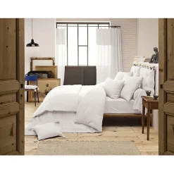 L'Effet Papillon Parure de draps 4 pièces & 5 pièces "Gaïa" Gaze de Coton - Gaïa Chantilly - Parure de draps 4 pièces (1 Drap plat 240 x 300 + 1 Dr* Drap Plat