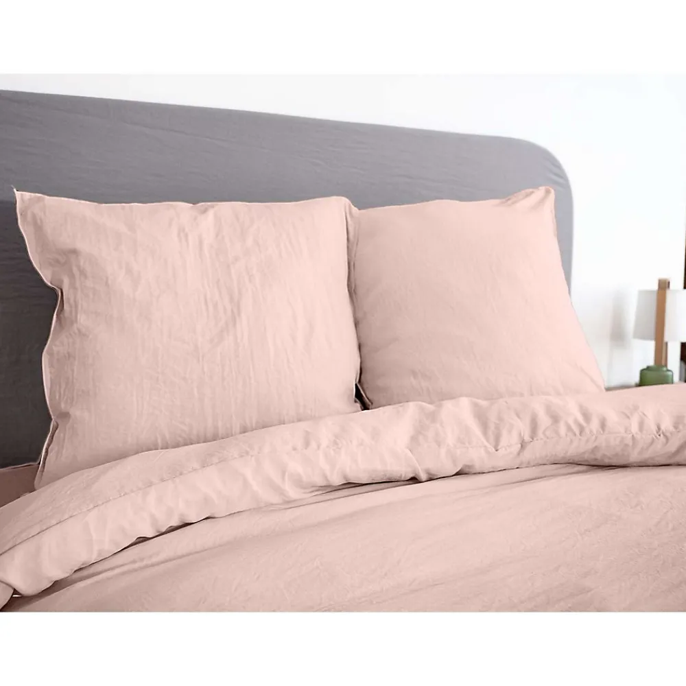 Parure de lit - 100% microfibre lavée>Côté Déco Discount