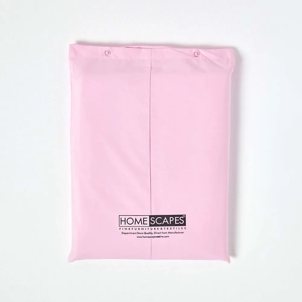 Homescapes Parure de lit 100% coton égyptien 200 fils rose, 155x220cm -* Parure De Lit