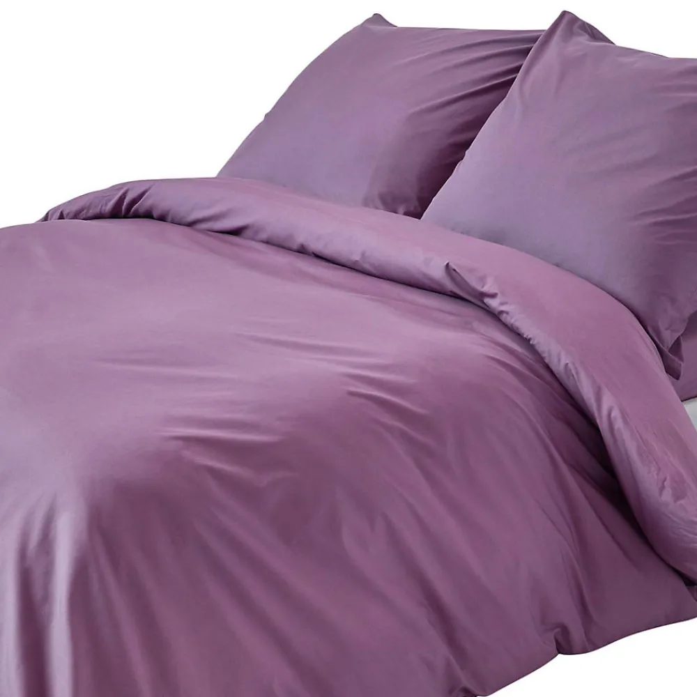 Parure de lit 100% coton égyptien 200 fils violet, 240x220cm ->Homescapes Sale