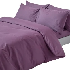 Parure de lit 100% coton égyptien 200 fils violet, 260x220cm ->Homescapes Outlet