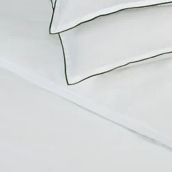 Parure de lit 2 personnes en satin de coton unie 240x220cm><noscript><img width=