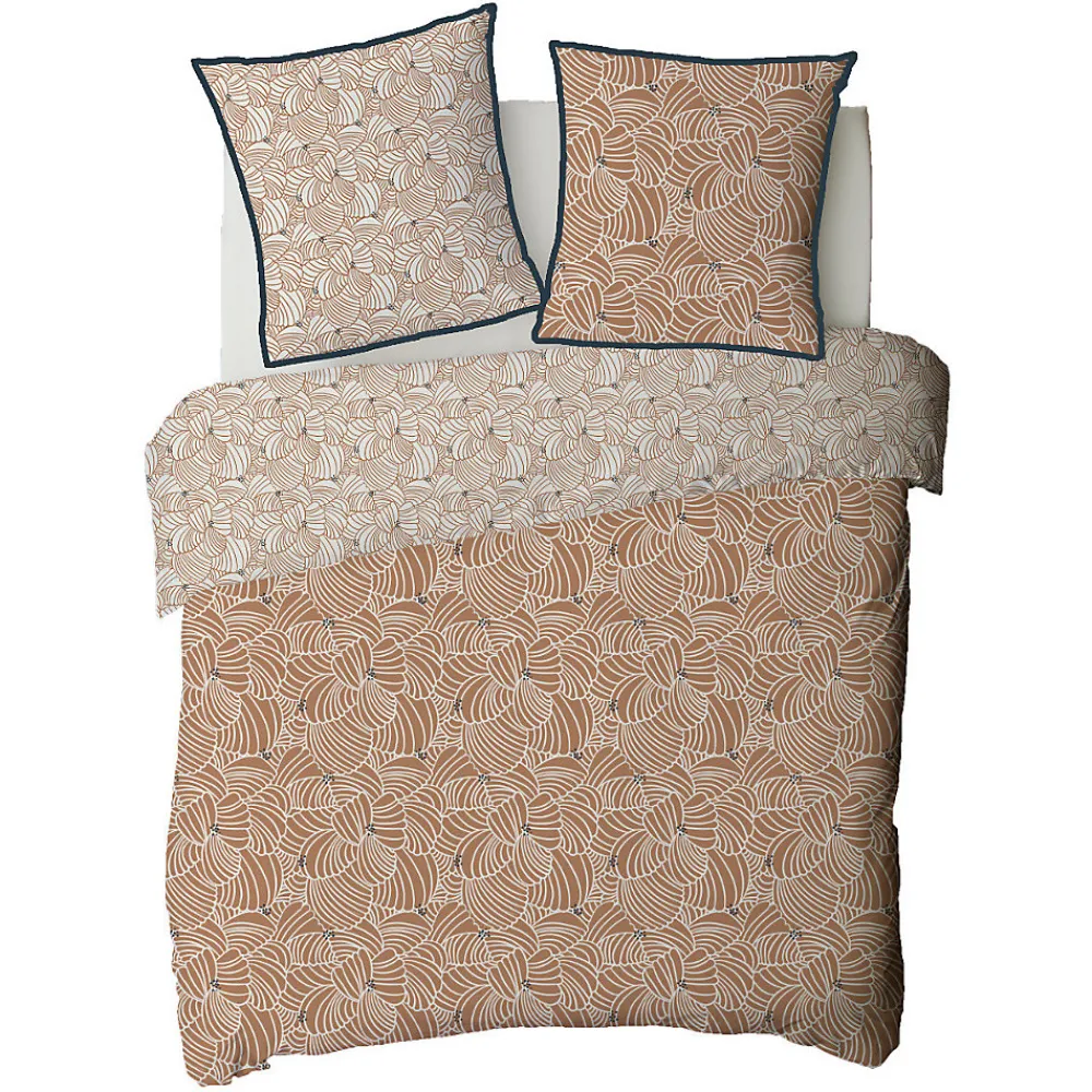 Parure de lit 2 personnes graphique floral en coton 260x240cm>Future Home Sale