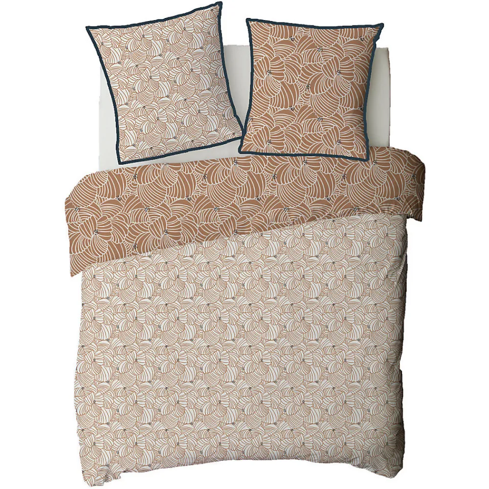Parure de lit 2 personnes graphique floral en coton 260x240cm>Future Home Sale