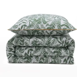 Future Home Parure de lit 2 personnes tropical réversible unie 240x220cm* Parure De Lit