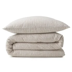 Future Home Parure de lit 2 personnes en coton 57 fils imprimé beige 260x240cm* Parure De Lit